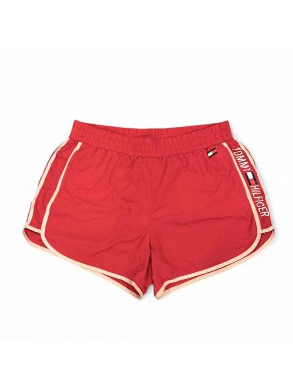 Vintage Style Tommy Hilfiger Sport Red Dolphin Shorts